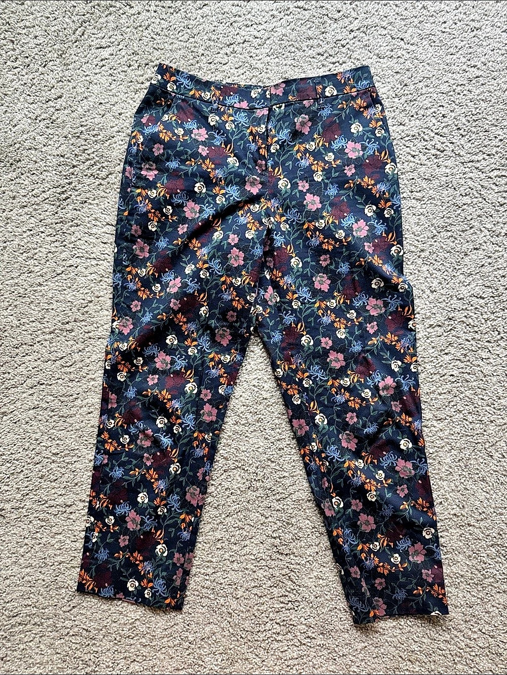 Wildfang The Empower Trouser Floral Skinny Pants Size 4